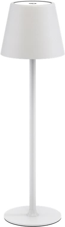 Lampe de table LED sans fil, 37 cm de hauteur, avec commande tactile, blanc chaud, blanc