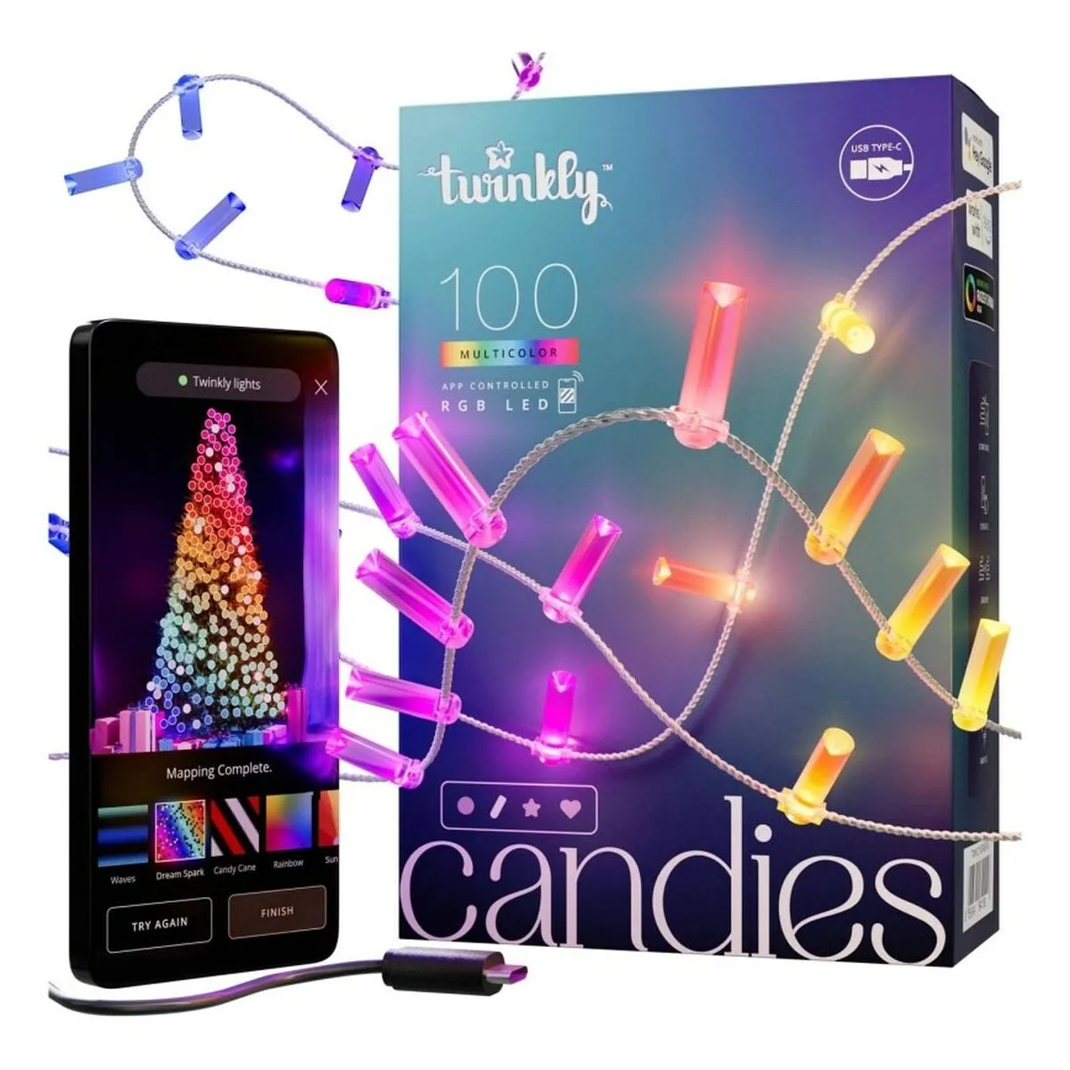 Twinkly guirlande lumineuse - Multicolore