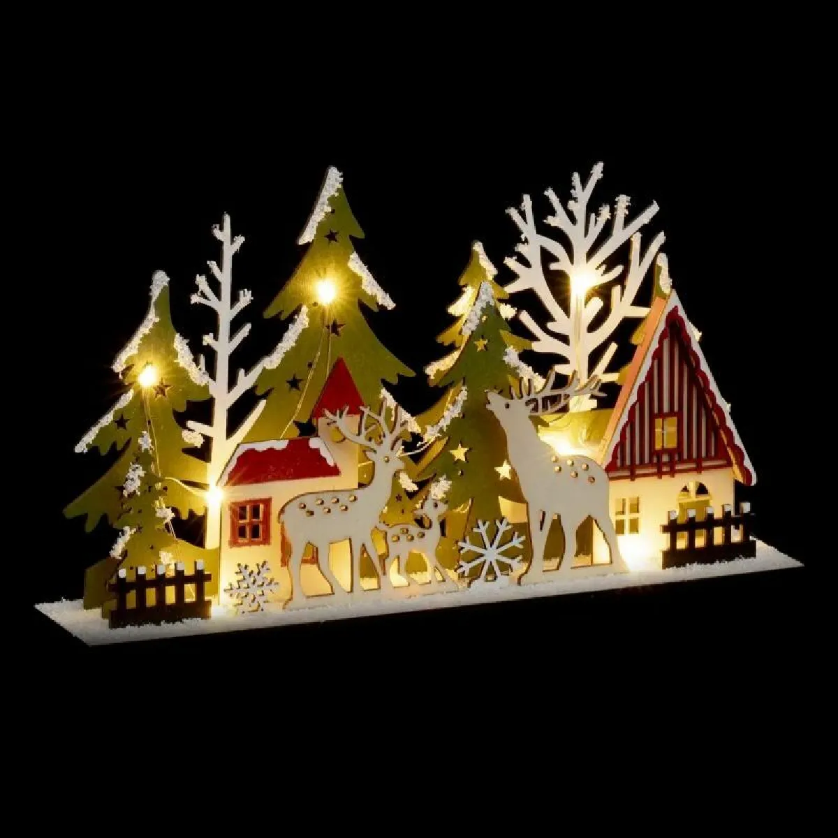 Village de Noël LED 30 cm - Générique